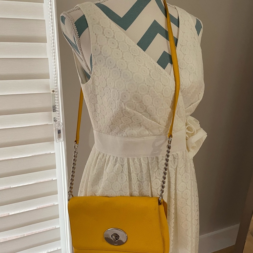 Coach leather crossbody bag